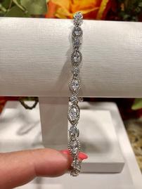 Sterling Silver and CZ Tennis Bracelet 202//269
